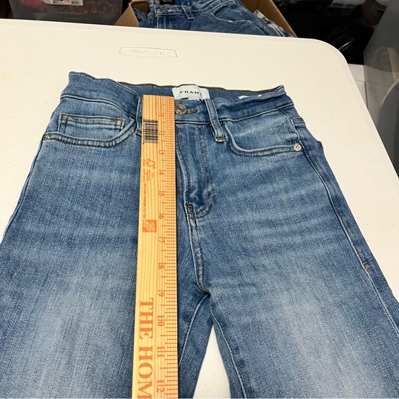 Frame Le High Straight Jeans Wavey Modern Chew Size 24 R1 - Picture 8 of 9